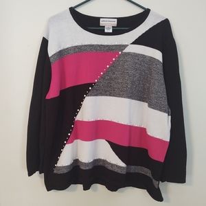 SALE! Alfred Dunner Graphic Design Sweater Size 2X